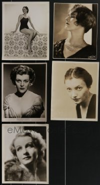 3h0569 LOT OF 5 1930S FEMALE PORTRAIT 8X10 STILLS 1930s beautiful leading & supporting ladies!