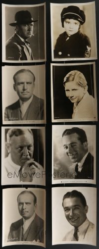 3h0561 LOT OF 8 1920S PORTRAIT 8X10 STILLS 1920s great images of leading & supporting men!