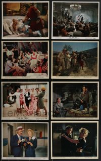 3h0553 LOT OF 15 1950S COLOR 8X10 STILLS 1960s great scenes from a variety of movies!