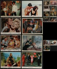 3h0547 LOT OF 19 1960S COLOR 8X10 STILLS 1960s great scenes from a variety of different movies!