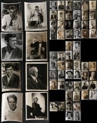 3h0519 LOT OF 66 PORTRAITS OF MALE MOVIE STARS 1940s-1980s leading & supporting men!