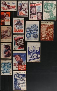 3h0495 LOT OF 15 20TH CENTURY FOX HERALDS 1930s-1950s great images from a variety of movies, rare!