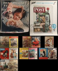 3h0717 LOT OF 15 MOSTLY UNFOLDED SATURDAY EVENING POST 22x28 SPECIAL POSTERS 1930s-1950s cover art!