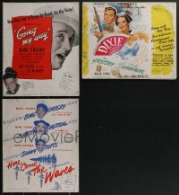 3h0077 LOT OF 3 BING CROSBY UNCUT PRESSBOOKS 1940s Going My Way, Dixie, Here Come the Waves!
