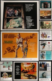 3h0666 LOT OF 15 MOSTLY UNFOLDED HALF-SHEETS 1960s-1980s a variety of cool movie images!