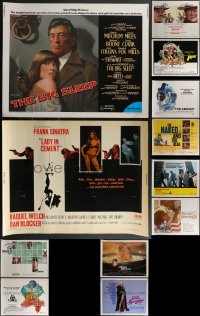 3h0662 LOT OF 17 MOSTLY UNFOLDED HALF-SHEETS 1960s-1980s a variety of cool movie images!