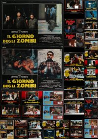 3h0618 LOT OF 67 FORMERLY FOLDED ITALIAN 19X27 PHOTOBUSTAS 1970s-1990s a variety of movie scenes!