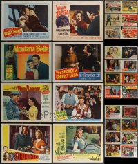 3h0237 LOT OF 30 1950S WOMEN STARS IN COWBOY WESTERNS LOBBY CARDS 1950s great movie scenes!