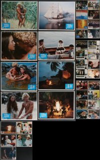 3h0236 LOT OF 37 LOBBY CARDS 1970s-1980s complete & incomplete sets from a variety of movies!