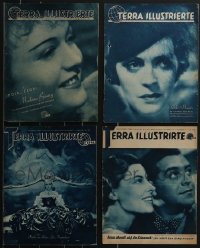 3h0319 LOT OF 4 TERRA ILLUSTRIERTE GERMAN MOVIE MAGAZINES 1930s cool images & articles, pre-war!