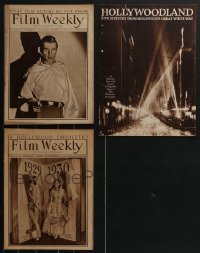 3h0325 LOT OF 3 MOVIE MAGAZINES 1920s-1930s filled with great images & articles!