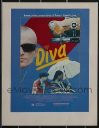 3h0420 LOT OF 41 UNFOLDED 9x11 DIVA SPECIAL POSTERS 1981 Jean-Jacques Beineix, French New Wave!