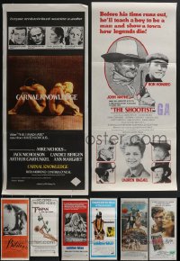 3h0451 LOT OF 8 FOLDED AUSTRALIAN DAYBILLS 1970s-1980s a variety of cool movie images!