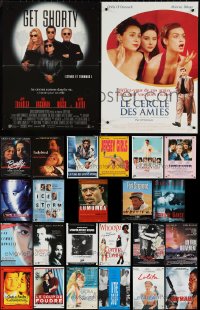 3h0679 LOT OF 25 FORMERLY FOLDED FRENCH 15X21 POSTERS 1980s-1990s a variety of cool movie images!