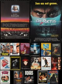 3h0681 LOT OF 23 FORMERLY FOLDED FRENCH 15X21 POSTERS 1980s-1990s a variety of cool movie images!