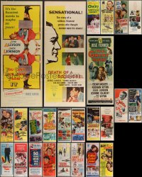 3h0576 LOT OF 25 FORMERLY FOLDED INSERTS 1950s great images from a variety of movies!
