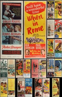 3h0578 LOT OF 23 FORMERLY FOLDED INSERTS 1950s great images from a variety of movies!