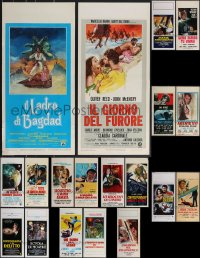 3h0593 LOT OF 25 MOSTLY FORMERLY FOLDED ITALIAN LOCANDINAS 1960s-1980s a variety of movie images!
