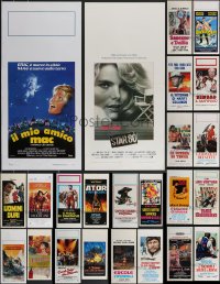 3h0594 LOT OF 24 MOSTLY FORMERLY FOLDED ITALIAN LOCANDINAS 1960s-1980s a variety of movie images!