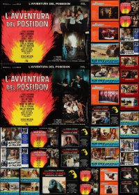 3h0640 LOT OF 43 FORMERLY FOLDED ITALIAN 19X27 PHOTOBUSTAS 1960s-1980s a variety of movie images!