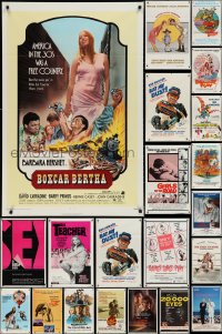 3h0149 LOT OF 77 FOLDED ONE-SHEETS 1960s-1980s great images from a variety of different movies!