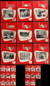 3h0262 LOT OF 26 BOX OFFICE 1956 EXHIBITOR MAGAZINES 1956 great movie images & articles!