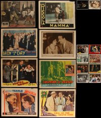 3h0241 LOT OF 18 LOBBY CARDS 1920s-1970s great scenes from a variety of different movies!