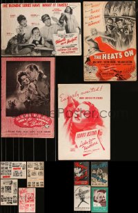 3h0067 LOT OF 8 CUT COLUMBIA PRESSBOOKS 1930s-1940s advertising for a variety of movies!