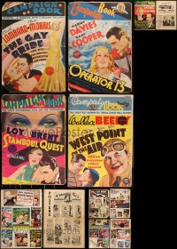 3h0070 LOT OF 6 CUT MGM PRESSBOOKS 1930s advertising for a variety of movies, full-color covers!