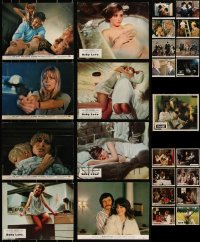 3h0492 LOT OF 25 ENGLISH FRONT OF HOUSE LOBBY CARDS 1970s great scenes from a variety of movies!
