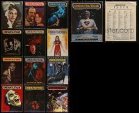 3h0280 LOT OF 14 1970S CINEFANTASTIQUE MOVIE MAGAZINES 1970s filled with great images & articles!