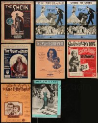 3h0425 LOT OF 8 AUSTRALIAN SHEET MUSIC 1920s-1930s The Sheik, Top Hat, Shirley Temple & more!