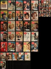 3h0331 LOT OF 56 1960-63 TV GUIDE MAGAZINES 1960-1963 filled with great images & articles!