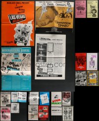 3h0352 LOT OF 30 UNCUT PRESSBOOKS 1960s great advertising for a variety of different movies!