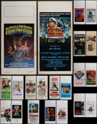 3h0597 LOT OF 21 MOSTLY UNFOLDED ITALIAN LOCANDINAS 1970s-2000s a variety of cool movie images!