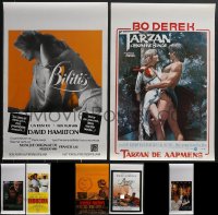 3h0607 LOT OF 7 MOSTLY UNFOLDED NON-US POSTERS 1980s-1990s great images from a variety of movies!