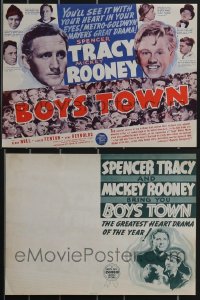 3h0403 LOT OF 7 BOYS TOWN HERALDS 1938 Spencer Tracy & Mickey Rooney classic!