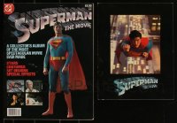 3h0431 LOT OF 9 SUPERMAN PROMOTIONAL MATERIAL 1970s-1980s great images of Christopher Reeve!