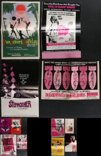3h0367 LOT OF 16 SEXPLOITATION PRESSBOOKS 1960s-1970s sexy advertising with some nudity!