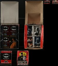 3h0012 LOT OF 428 BATMAN MOVIE TRADING CARDS 1980s-1990s from two different sets w/original boxes!
