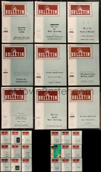 3h0261 LOT OF 27 FILM BULLETIN 1956 EXHIBITOR MAGAZINES 1956 great movie images & articles!