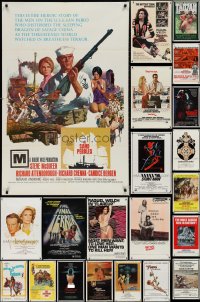 3h0179 LOT OF 30 FOLDED 1960S-1980S ONE-SHEETS 1960s-1980s great images from a variety of different movies!