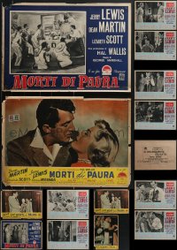3h0732 LOT OF 14 UNFOLDED JERRY LEWIS ITALIAN 14X20 PHOTOBUSTAS 1950s scenes from his movies!
