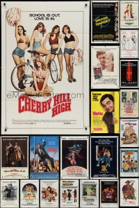 3h0145 LOT OF 96 FOLDED ONE-SHEETS 1970s-1980s great images from a variety of different movies!