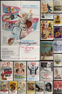 3h0162 LOT OF 47 FOLDED ONE-SHEETS 1950s-1970s great images from a variety of different movies!