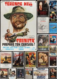 3h0450 LOT OF 25 FOLDED ITALIAN ONE-PANELS 1970s-2000s great images from a variety of movies!