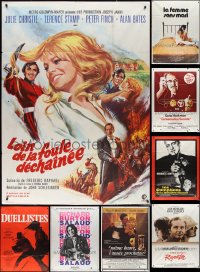 3h0093 LOT OF 15 FOLDED FRENCH ONE-PANELS 1960s-1970s a variety of cool movie images!