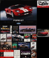 3h0798 LOT OF 19 UNFOLDED CAR RELATED SPECIAL POSTERS 1980s-2000s Ford, Pontiac, Alfa Romeo!