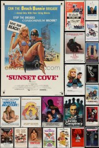 3h0136 LOT OF 129 FOLDED ONE-SHEETS 1960s-1990s great images from a variety of different movies!