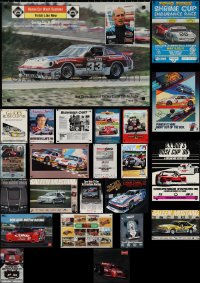 3h0799 LOT OF 24 UNFOLDED CAR RACING SPECIAL POSTERS 1980s-1990s many cool automobile images!